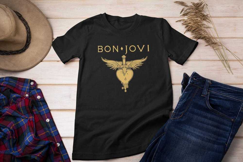 Bon Jovi 02 Shirt, Bon Jovi Black Shirt